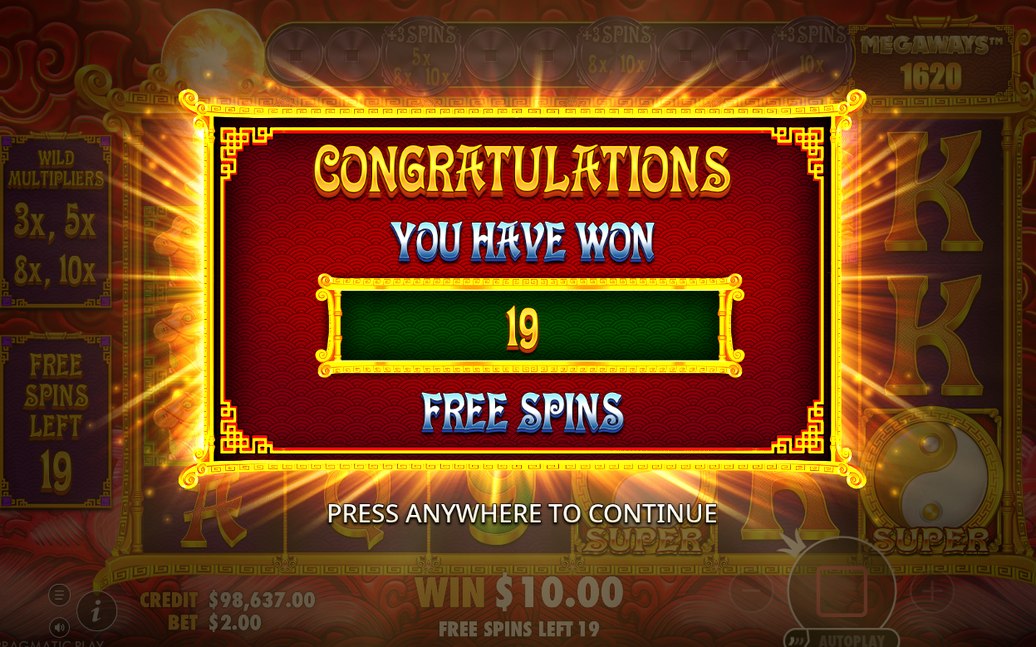 Level Up Coin-mätaren under Free Spins-rundan